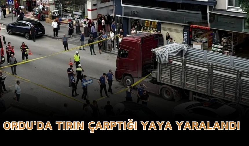 Ordu'da Tırın Çarptığı Yaya Yaralandı