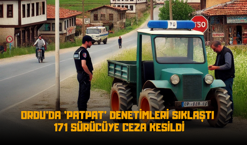 Ordu'da 'Patpat' Denetimleri Sıklaştı: 171 Sürücüye Ceza Kesildi
