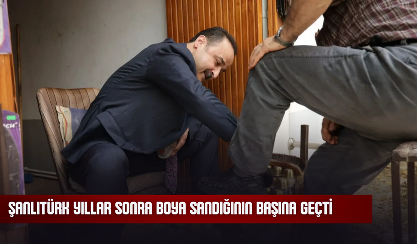 Şanlıtürk Yıllar Sonra Boya Sandığının Başına Geçti