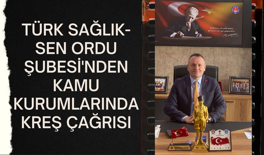 Türk Sağlık-Sen Ordu Şubesi'nden Kamu Kurumlarında Kreş Çağrısı