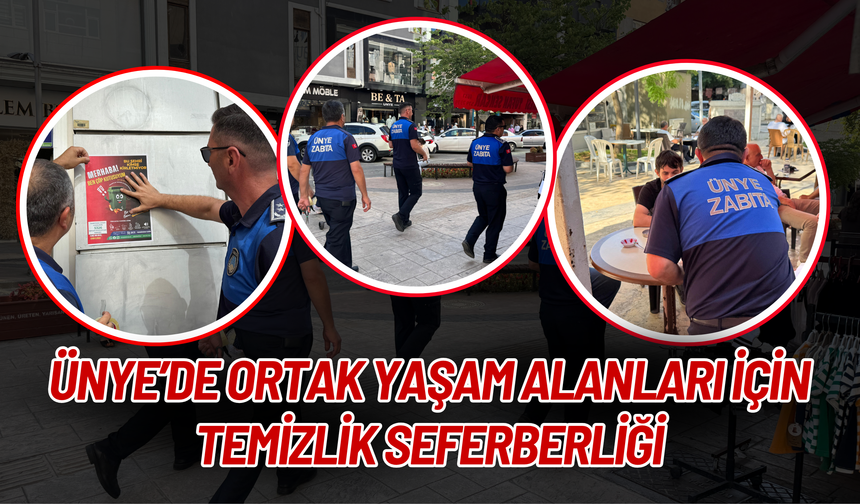 Ünye’de Ortak Yaşam Alanları İçin Temizlik Seferberliği