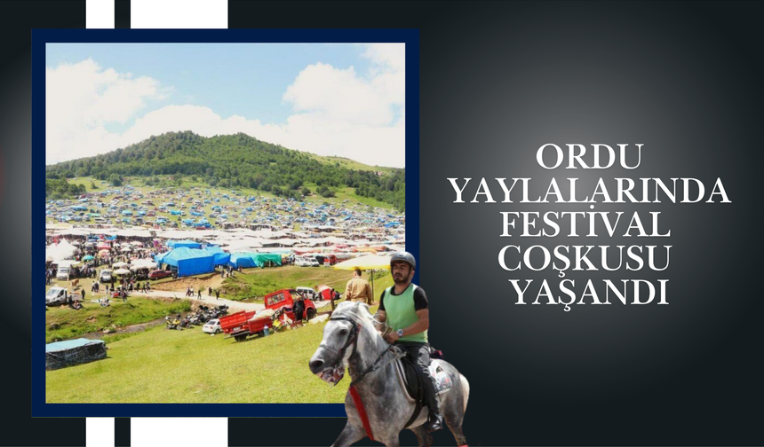 Ordu Yaylalarında Festival Coşkusu Yaşandı