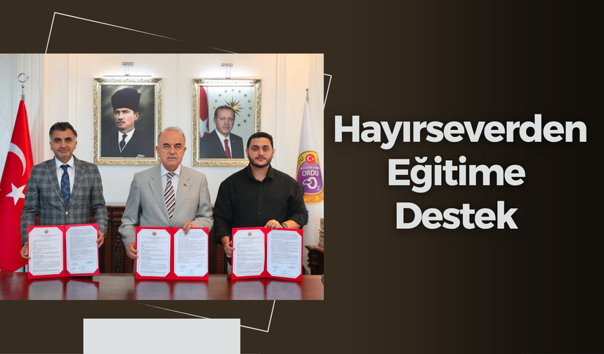 Hayırseverden Eğitime Destek