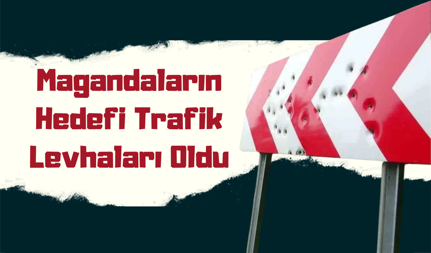 Magandaların Hedefi Trafik Levhaları Oldu