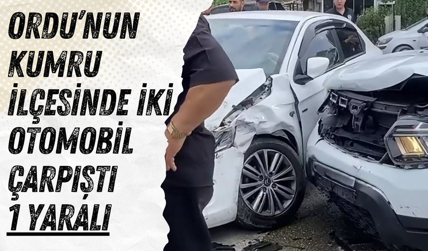 Ordu’nun Kumru İlçesinde İki Otomobil Çarpıştı: 1 Yaralı