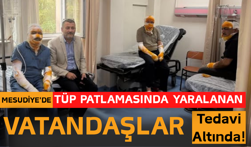 Mesudiye'de Tüp Patlamasında Yaralanan Vatandaşlar Tedavi Altında!