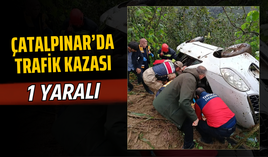 ÇATALPINAR’DA TRAFİK KAZASI: 1 YARALI