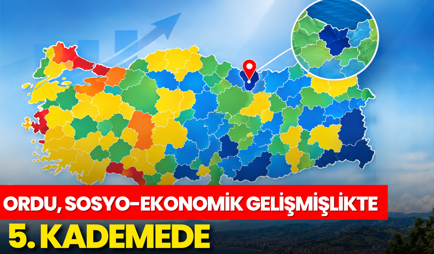 Ordu, Sosyo-Ekonomik Gelişmişlikte 5. Kademede