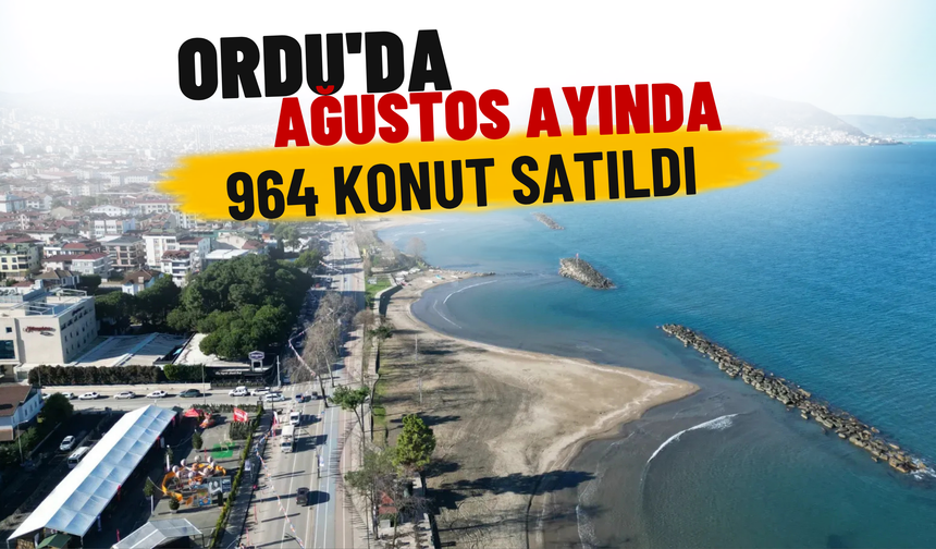 Ordu’da Ağustos Ayında 964 Konut Satıldı