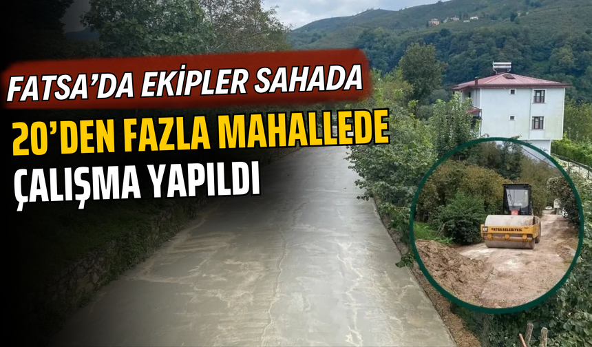 Fatsa’da Ekipler Sahada: 20’den Fazla Mahallede Çalışma Yapıldı