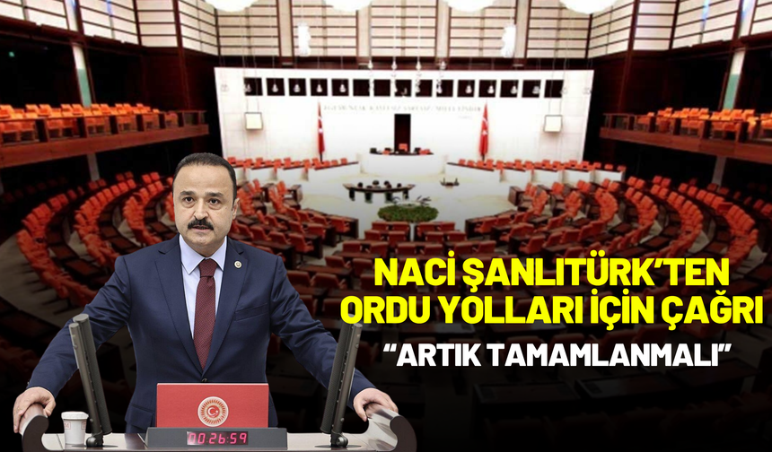 NACİ ŞANLITÜRK’TEN ORDU YOLLARI İÇİN ÇAĞRI: “ARTIK TAMAMLANMALI”