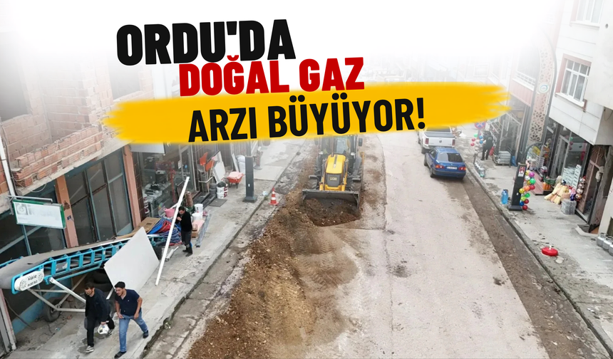 Ordu'da Doğal Gaz Arzı Büyüyor!
