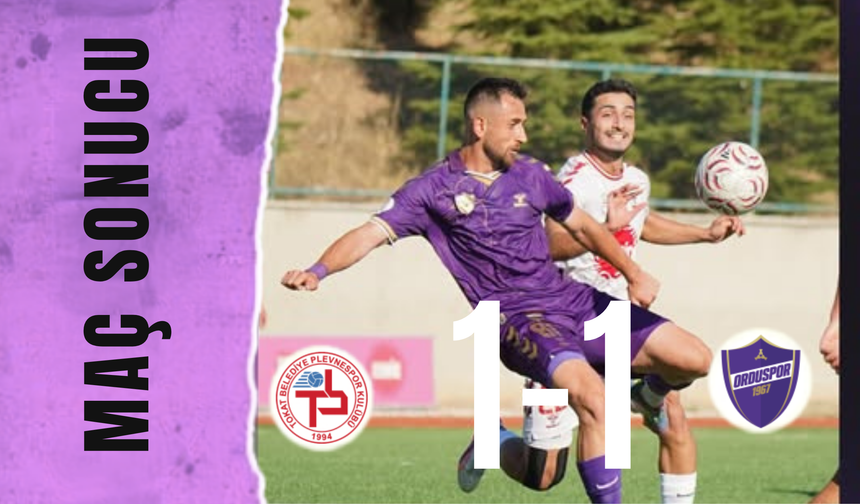 Orduspor 1967, Tokat’tan 1 Puanla Döndü