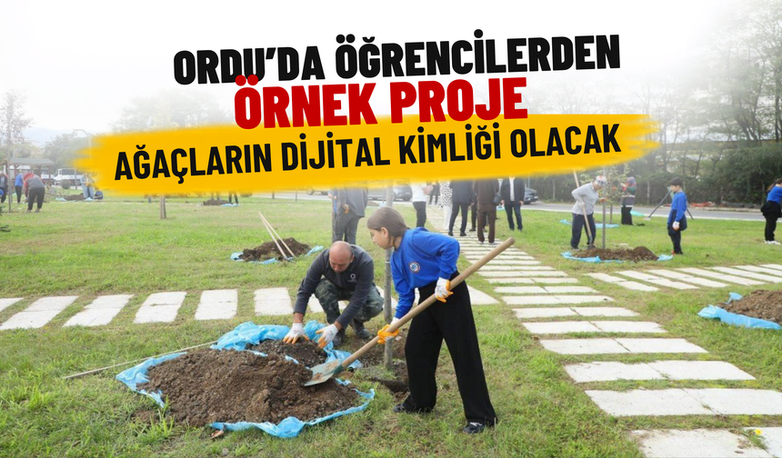 Ordu’da Öğrencilerden Örnek Proje: Ağaçların Dijital Kimliği Olacak