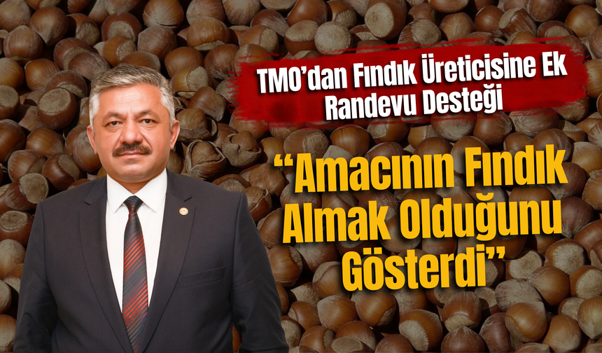TMO’dan Fındık Üreticisine Ek Randevu Desteği: “Amacının Fındık Almak Olduğunu Gösterdi”