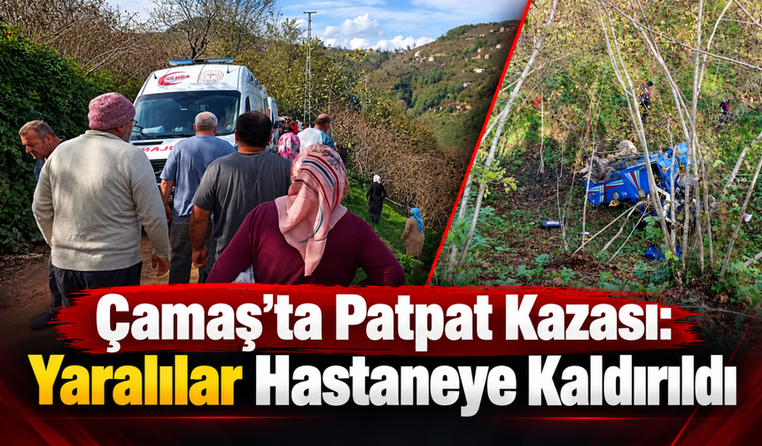 Çamaş’ta Patpat Kazası: Yaralılar Hastaneye Kaldırıldı