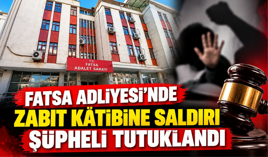 Fatsa Adliyesi’nde Zabıt Kâtibine Saldırı: Şüpheli Tutuklandı