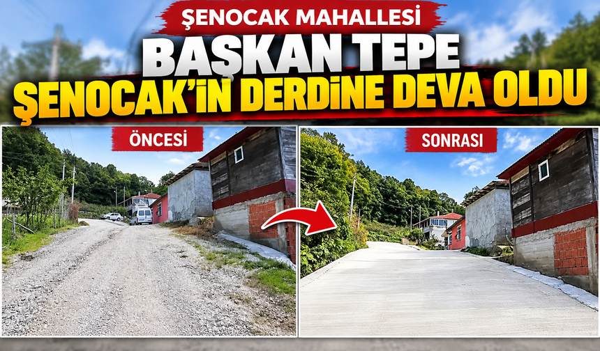 BAŞKAN TEPE ŞENOCAK'IN DERDINE DEVA OLDU