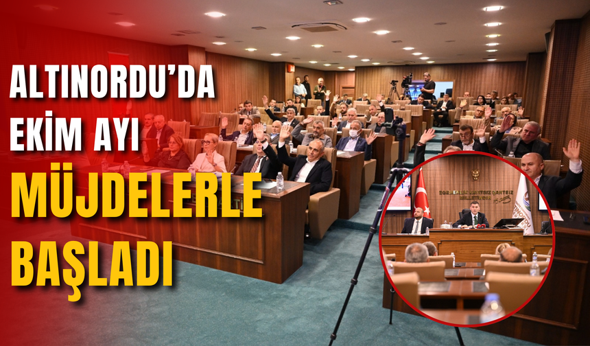 Altınordu’da Ekim Ayı Müjdelerle Başladı