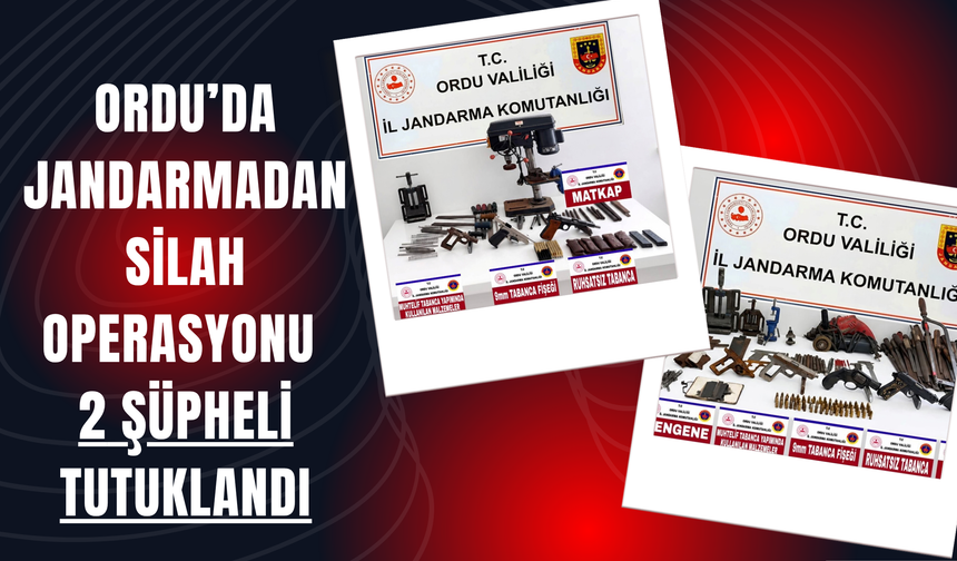 Ordu’da Jandarmadan Silah Operasyonu: 2 Şüpheli Tutuklandı