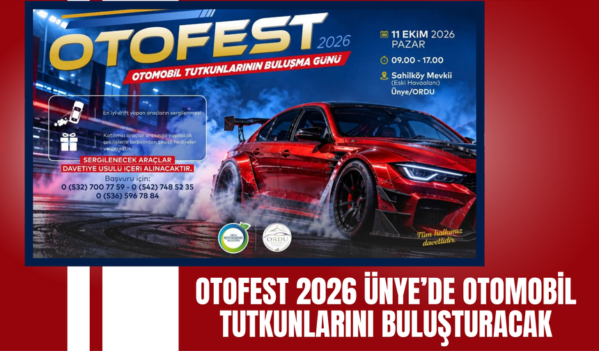 OtoFest 2026 Ünye’de otomobil tutkunlarını buluşturacak
