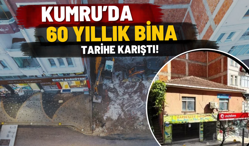 Kumru’da 60 Yıllık Bina Tarihe Karıştı!