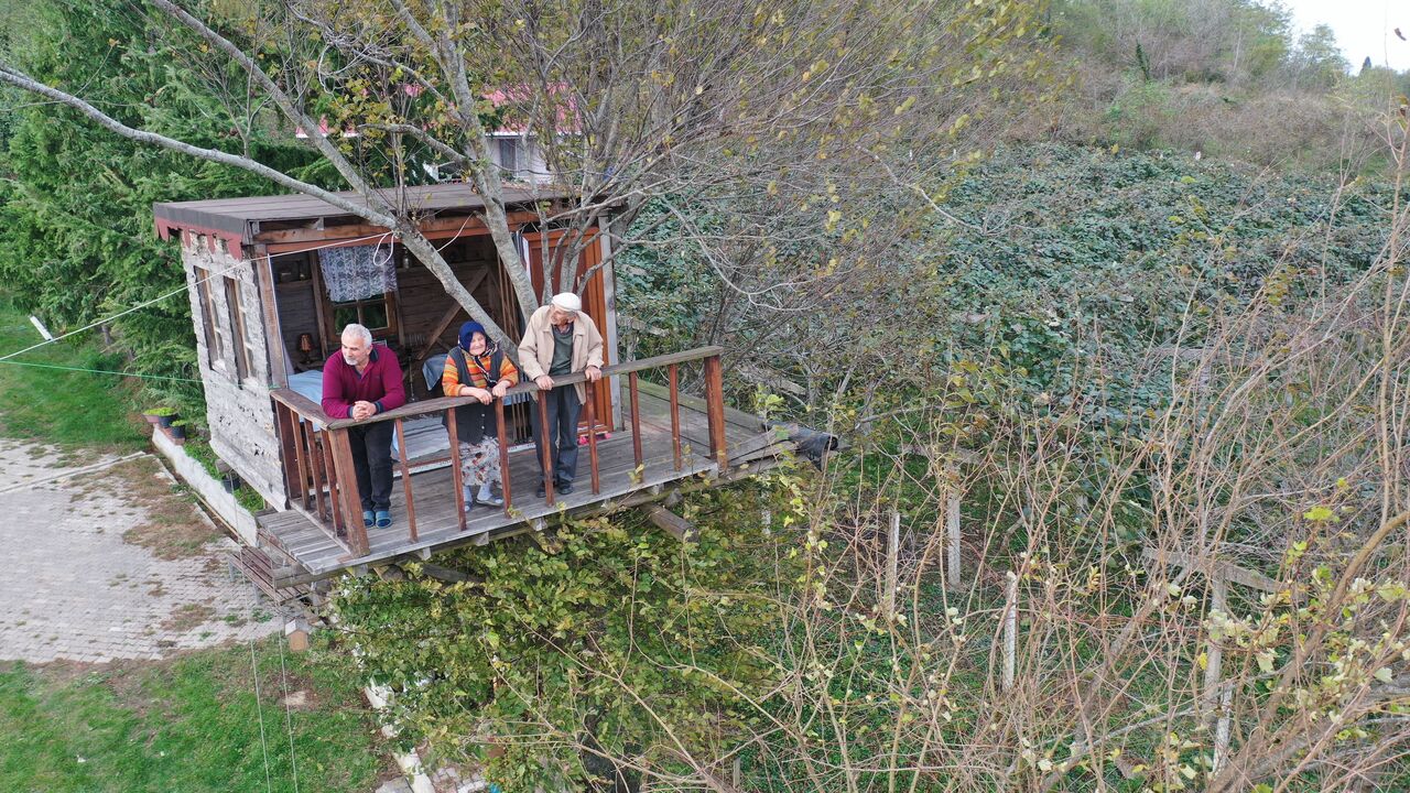 Ordulu ailenin 17 metrekarelik ağaç evi görenleri şaşırtıyor