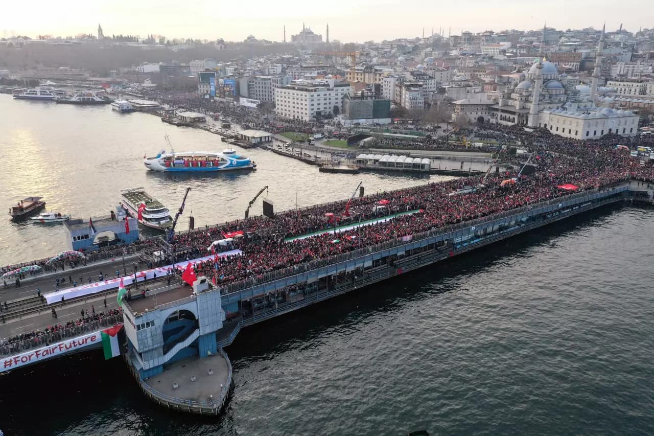 galata gazze yürüyüşü