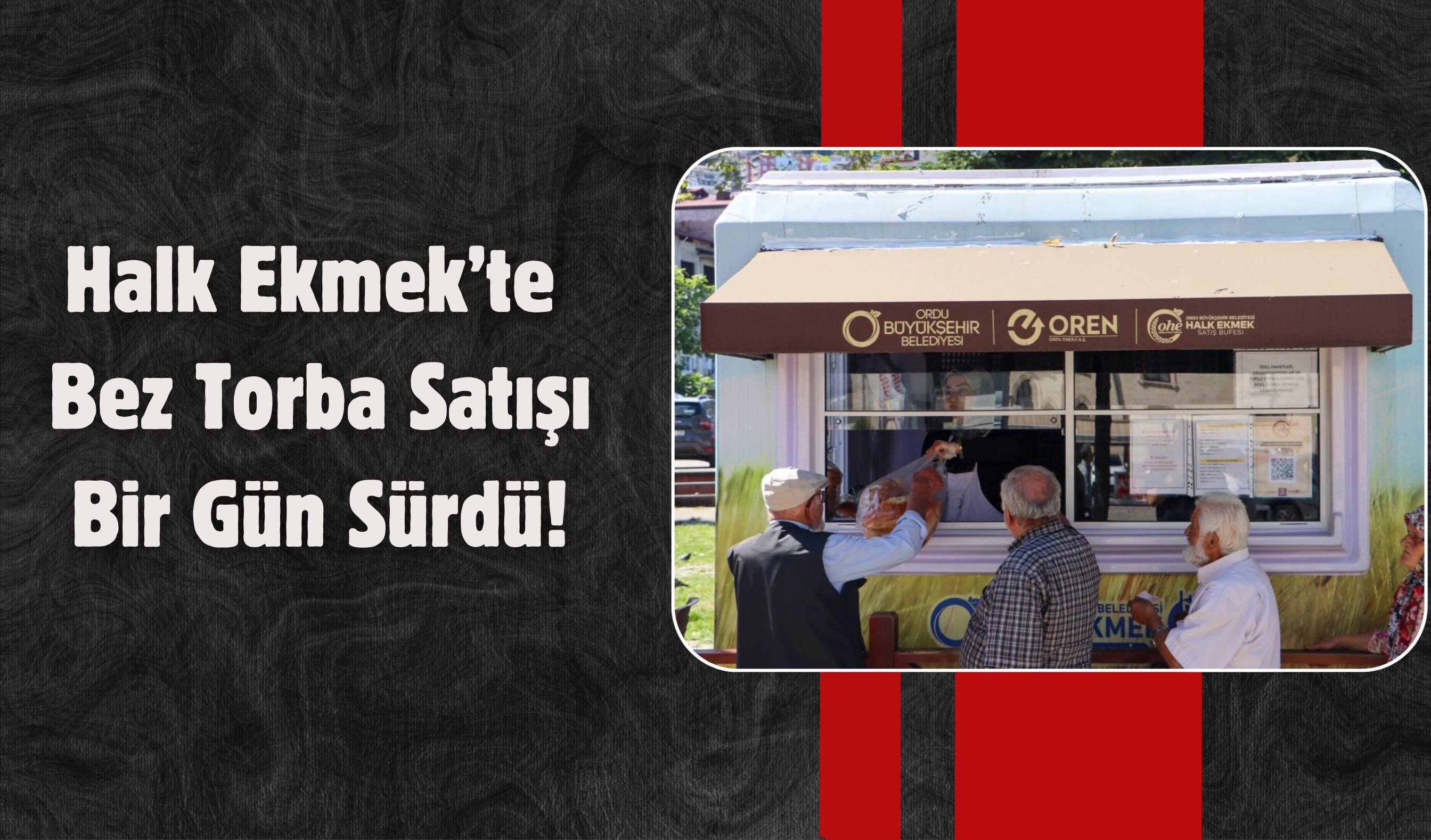 Halk Ekmek’te Bez Torba Satışı Bir Gün Sürdü!